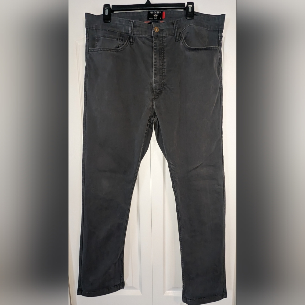 Dockers Slim Fit Dark Grey Washed Jean, 36